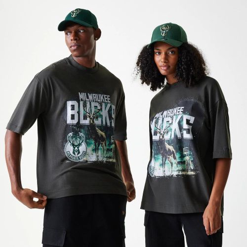 T-shirt Washed Milwaukee Bucks NBA unisex - New Era Cap - Modalova