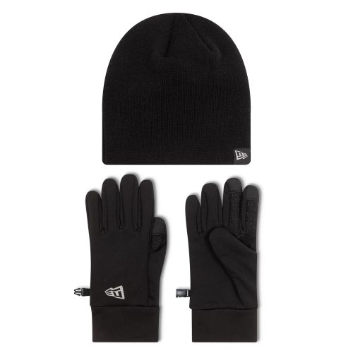 Ensemble bonnet et gants New Era Noir unisex - New Era Cap - Modalova