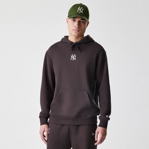 Sweat à capuche Oversize New York Yankees MLB Midi Marron Foncé unisex - New Era Cap - Modalova