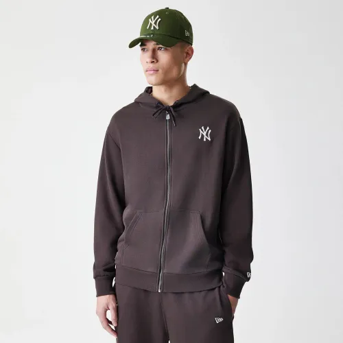 Veste à capuche New York Yankees League Essential Midi Marron Foncé unisex - New Era Cap - Modalova