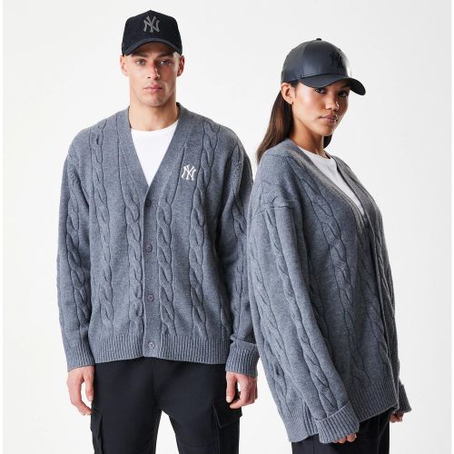 Cardigan Tricoté New York Yankees MLB Gris foncé unisex - New Era Cap - Modalova