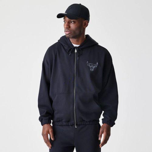 Veste à capuche Oversize Chicago Bulls NBA Linear Noir unisex - New Era Cap - Modalova