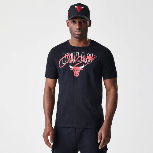 T-shirt Chicago Bulls NBA Script Noir unisex - New Era Cap - Modalova