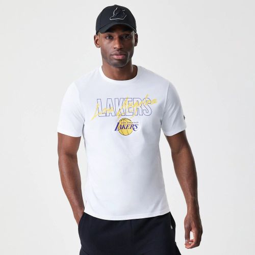 T-shirt Oversize LA Lakers NBA Script Blanc unisex - New Era Cap - Modalova