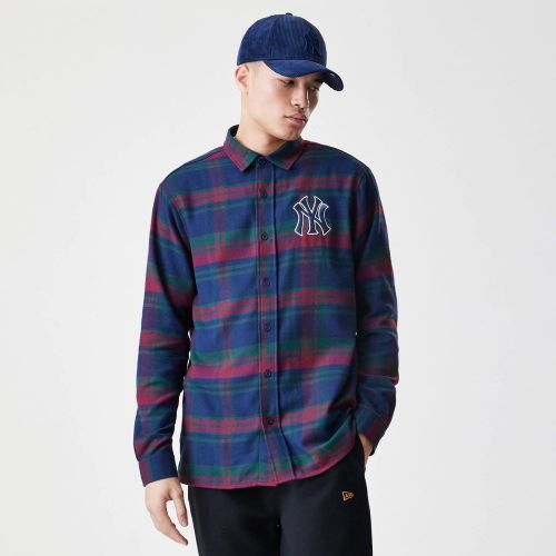 Chemise New York Yankees MLB Check Bleu marine unisex - New Era Cap - Modalova