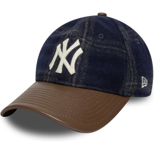 Casquette 9TWENTY New York Yankees MLB Loden Leather Bleu marine unisex - New Era Cap - Modalova