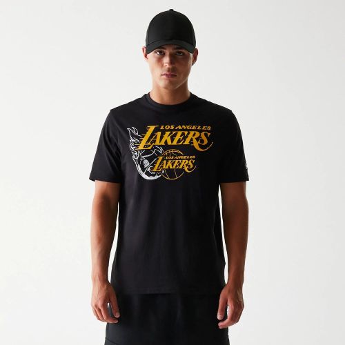 T-shirt LA Lakers NBA Flame Graphic unisex - New Era Cap - Modalova