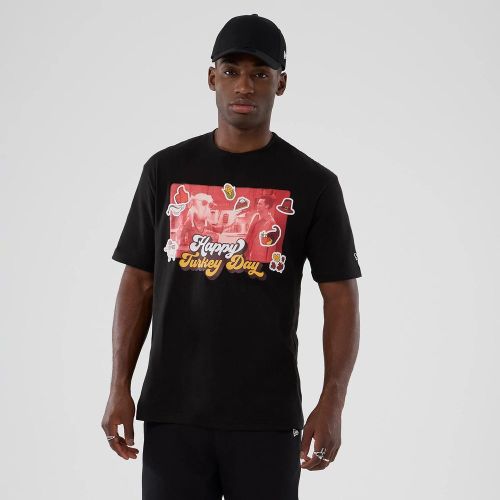 T-shirt Lifestyle Graphic Friends Turkey Head Noir unisex - New Era Cap - Modalova