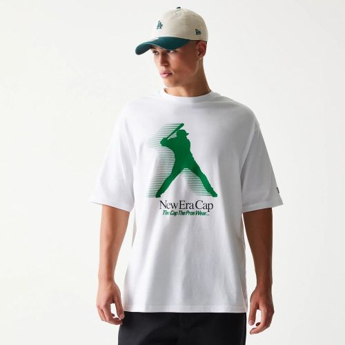 T-shirt Oversize New Era Baseball Graphic Player Blanc unisex - New Era Cap - Modalova