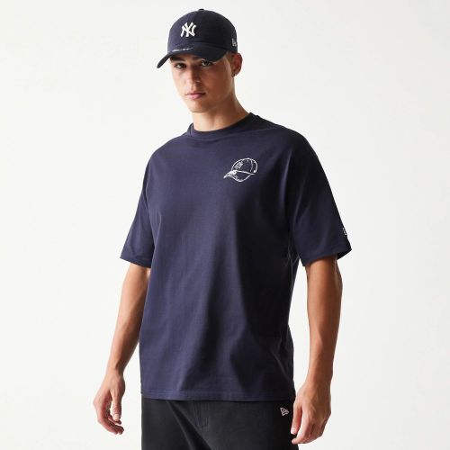 T-shirt Oversize New York Yankees MLB Baseball Graphic Bleu marine unisex - New Era Cap - Modalova