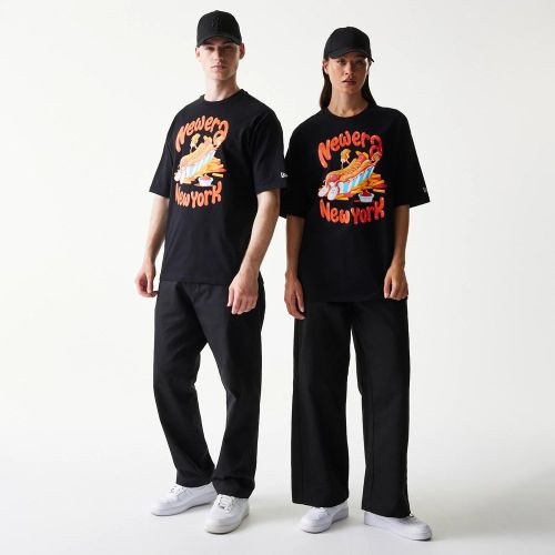 T-shirt Oversize New Era Burger Food Graphic Noir unisex - New Era Cap - Modalova