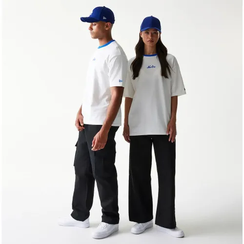 T-shirt Oversize New Era Script Blanc unisex - New Era Cap - Modalova
