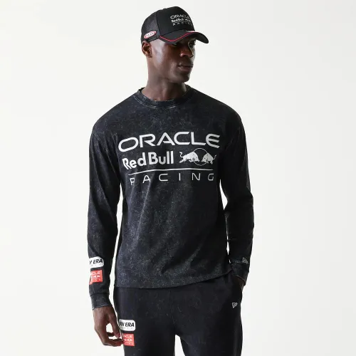 T-shirt à manches longues Red Bull Racing Linear Graphic Noir unisex - New Era Cap - Modalova