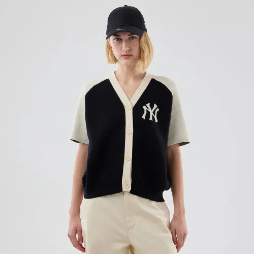 Cardigan en Tricot Femme New York Yankees MLB Noir unisex - New Era Cap - Modalova