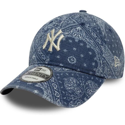Casquette 9TWENTY New York Yankees MLB Washed Paisley Bleu Marine unisex - New Era Cap - Modalova