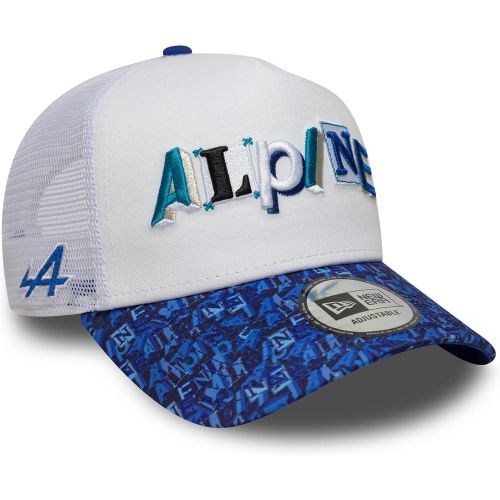 Casquette 9FORTY A-Frame Trucker Alpine Racing All Over Print Blanc unisex - New Era Cap - Modalova