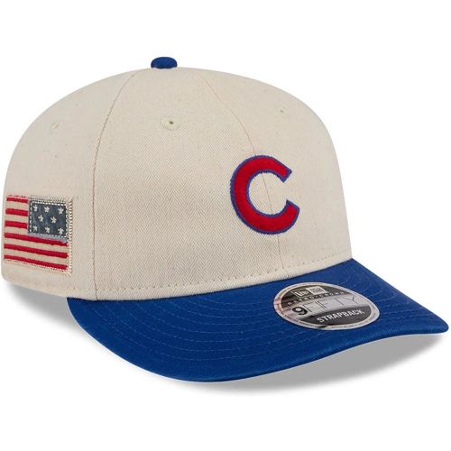Casquette 9FIFTY Retro Crown Chicago Cubs MLB Americana Herringbone Blanc unisex - New Era Cap - Modalova