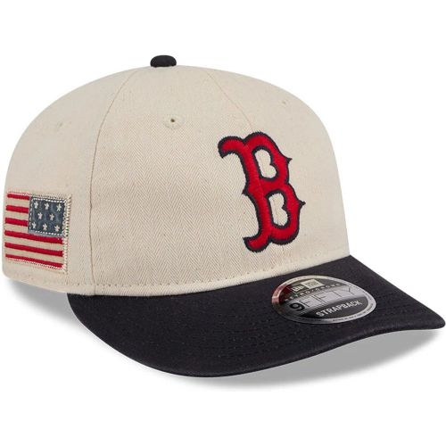 Casquette 9FIFTY Retro Crown Boston Red Sox MLB Americana Herringbone Blanc unisex - New Era Cap - Modalova