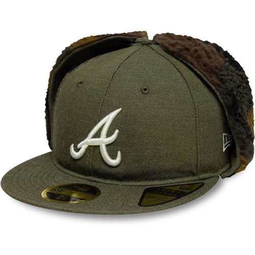 Casquette 59FIFTY Fitted Retro Crown Atlanta Braves MLB Vert unisex - New Era Cap - Modalova