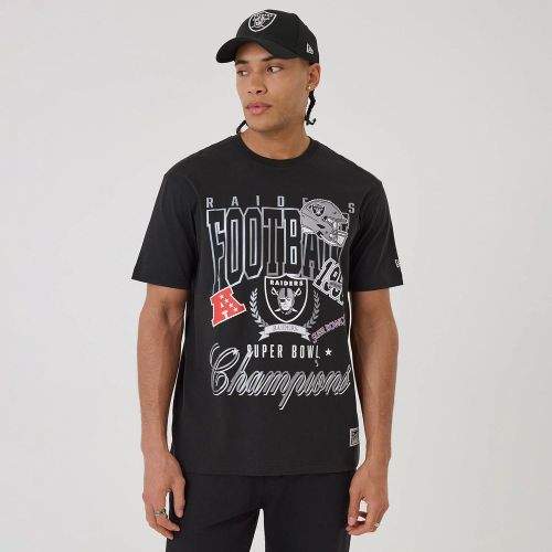 T-shirt à manches longues Las Vegas Raiders NFL Sport Classic Noir unisex - New Era Cap - Modalova