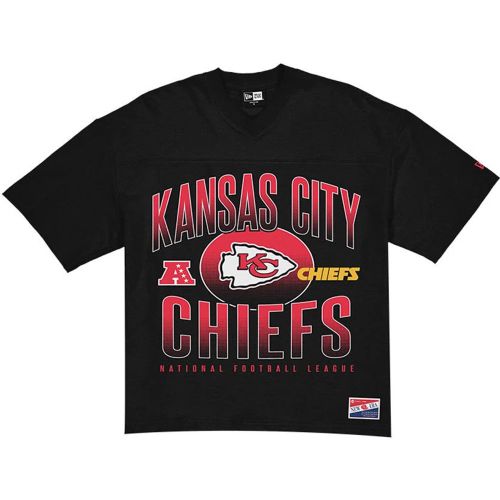 T-shirt Kansas City Chiefs Boxy NFL Noir unisex - New Era Cap - Modalova