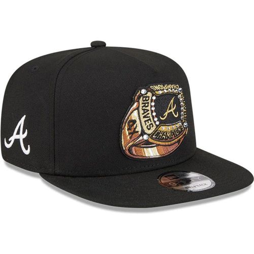 Casquette 9FIFTY A-Frame Snapback Ring Atlanta Braves MLB Noir unisex - New Era Cap - Modalova