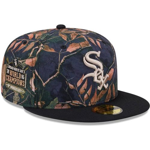 Casquette 59FIFTY Fitted Chicago White Sox MLB Leaves Noir unisex - New Era Cap - Modalova