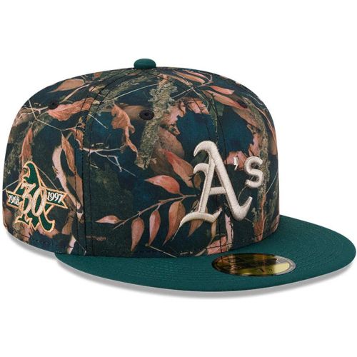 Casquette 59FIFTY Fitted Athletics MLB Leaves Vert foncé unisex - New Era Cap - Modalova