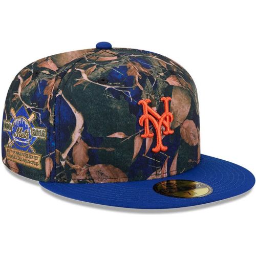 Casquette 59FIFTY Fitted New York Mets MLB Leaves Bleu unisex - New Era Cap - Modalova