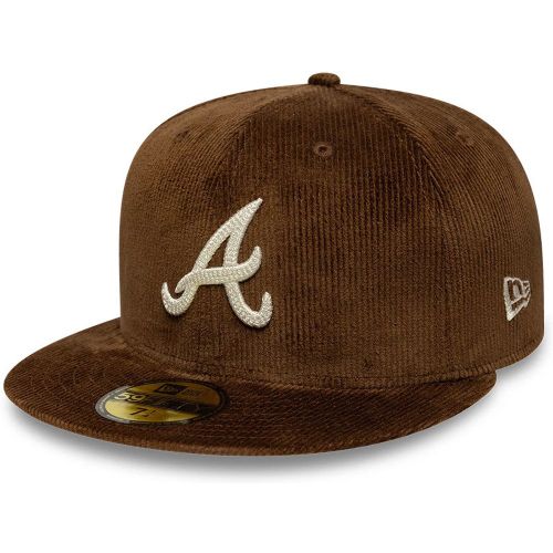 Casquette 59FIFTY Fitted Cord Atlanta Braves MLB Marron foncé unisex - New Era Cap - Modalova
