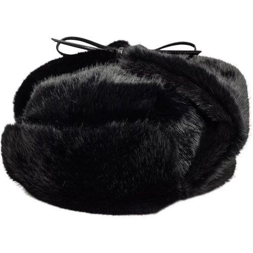 Trapper New Era Faux Fur Noir unisex - New Era Cap - Modalova