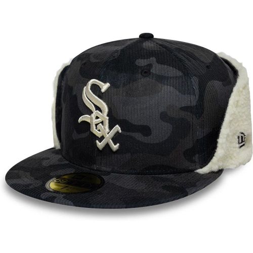 Casquette 59FIFTY Fitted Downflap Chicago White Sox MLB Cord Noir unisex - New Era Cap - Modalova