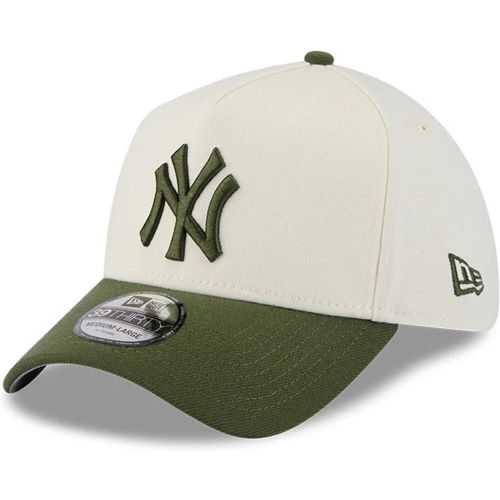 Casquette 39THIRTY A-Frame Stretch Fit New York Yankees Chrome Crème unisex - New Era Cap - Modalova