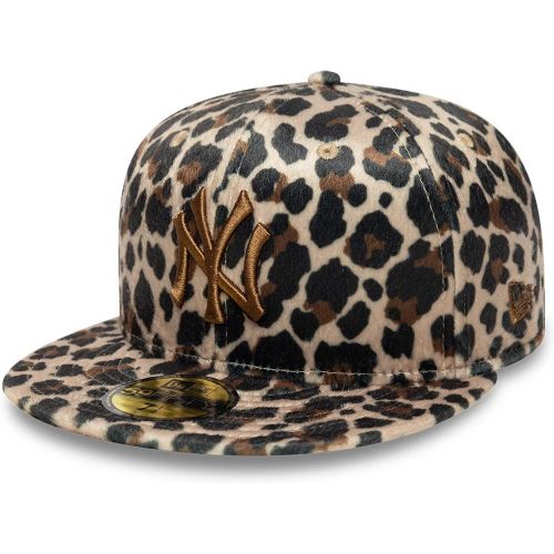 Casquette 59FIFTY Fitted New York Yankees Animal Print Léopard Noir unisex - New Era Cap - Modalova