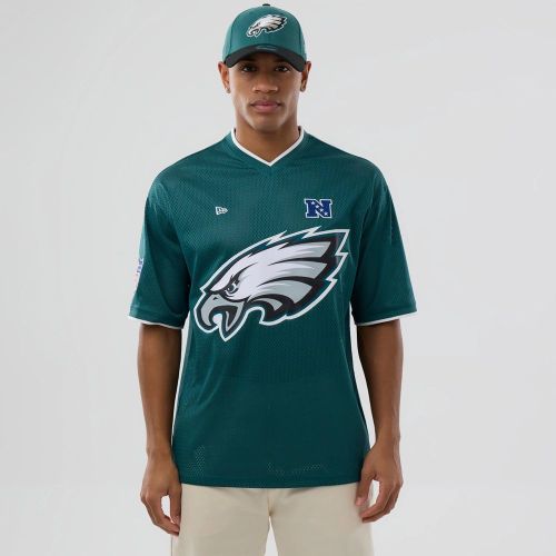 T-shirt Oversize en Mesh Philadelphia Eagles NFL Vert foncé unisex - New Era Cap - Modalova