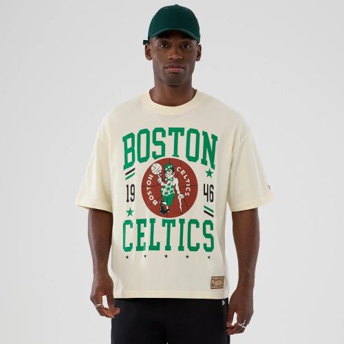 T-shirt Boston Celtics NBA Hardwood Classic Crème unisex - New Era Cap - Modalova