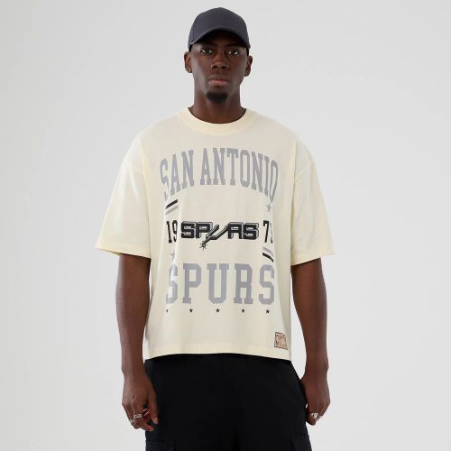 T-shirt San Antonio Spurs NBA Hardwood Classic Crème unisex - New Era Cap - Modalova