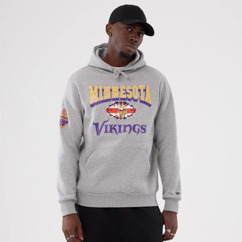 Sweat à capuche Minnesota Vikings NFL ISG 2025 Gris unisex - New Era Cap - Modalova