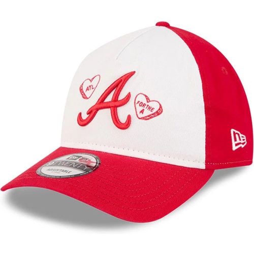 Casquette 9TWENTY A-Frame Atlanta Braves MLB Conversation Hearts Rouge unisex - New Era Cap - Modalova