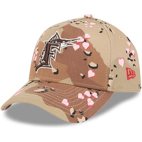 Casquette 9FORTY A-Frame Miami Marlins MLB Hearts Desert unisex - New Era Cap - Modalova
