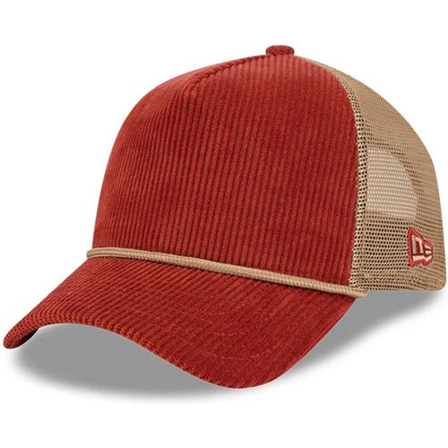 Casquette 9FORTY A-Frame Trucker New Era Wide Cord Rouge Foncé unisex - New Era Cap - Modalova