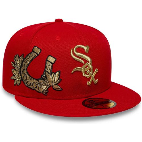 Casquette 59FIFTY Fitted Chicago White Sox MLB Horseshoe Rouge unisex - New Era Cap - Modalova