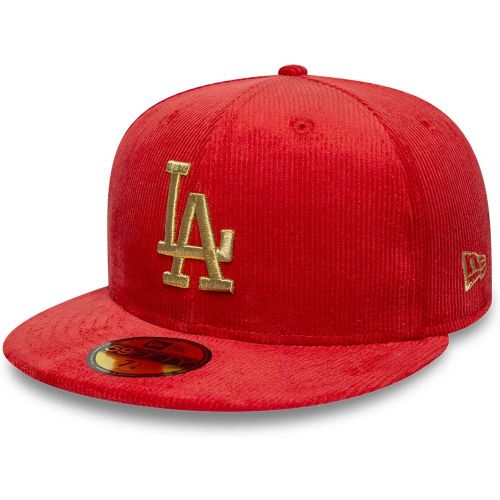 Casquette 59FIFTY Fitted LA Dodgers MLB en velours côtelé Rouge unisex - New Era Cap - Modalova
