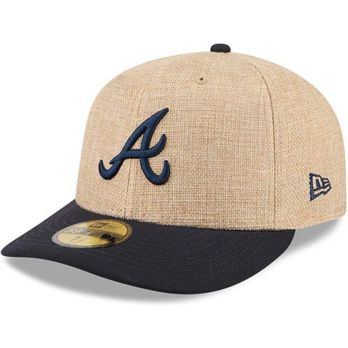 Casquette 59FIFTY Fitted Twine Atlanta Braves MLB et Bleu Marine unisex - New Era Cap - Modalova
