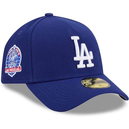 Casquette 59FORTY A-Frame Fitted Team Side LA Dodgers MLB Bleu Foncé unisex - New Era Cap - Modalova