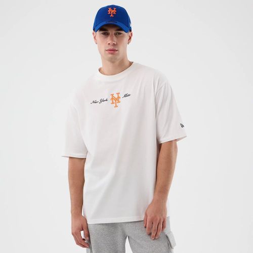 T-shirt Oversize Script New York Mets MLB Blanc unisex - New Era Cap - Modalova
