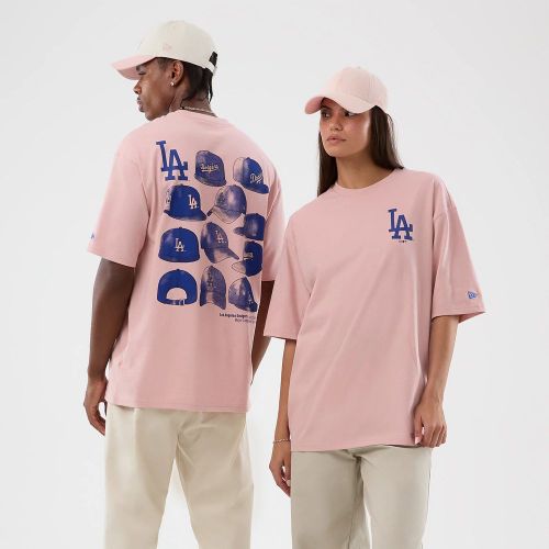 T-shirt Oversize LA Dodgers MLB Cap Graphic Rose pastel unisex - New Era Cap - Modalova