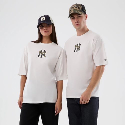 T-shirt Oversize Infill New York Yankees MLB Blanc unisex - New Era Cap - Modalova