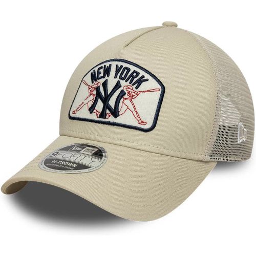 Casquette 9FORTY M-Crown A-Frame Trucker New York Yankees MLB Crème unisex - New Era Cap - Modalova
