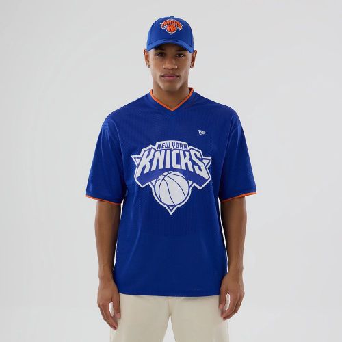 T-shirt Oversize en Mesh New York Knicks NBA Bleu unisex - New Era Cap - Modalova